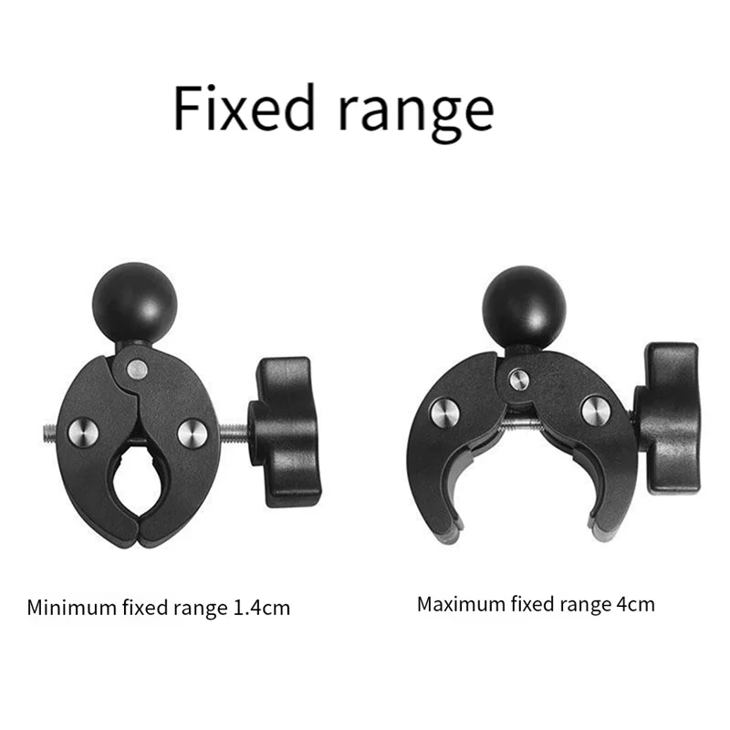 ABJF-для камеры Gopro/Insta360 Garmin, 1 дюйм, 25 мм, мотоциклетный баран, шаровое крепление, поддержка велосипедного руля, перила, супер зажим