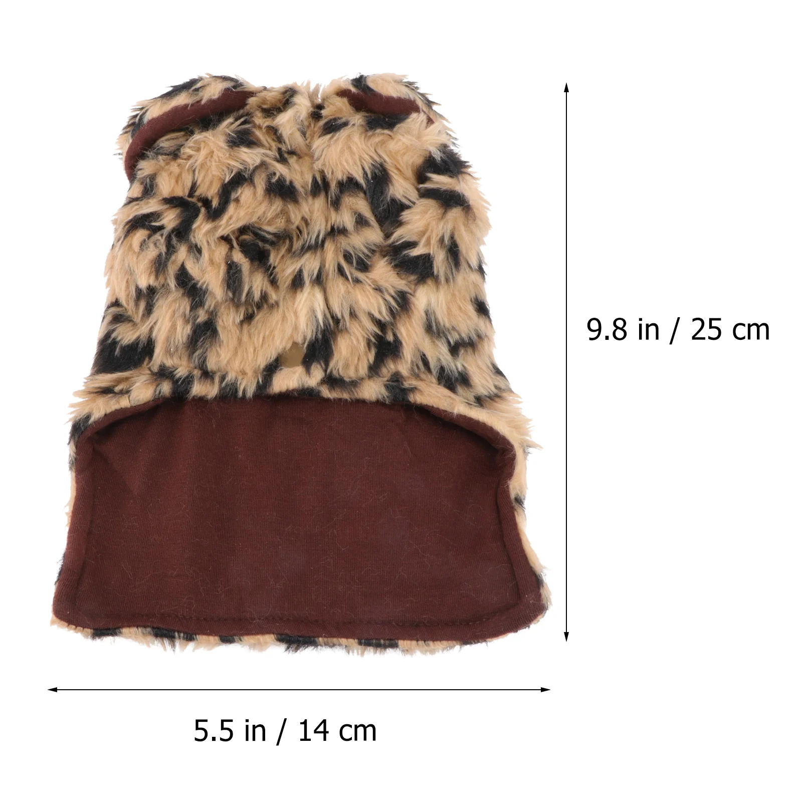 Fashion Luxury Leopard Flush Warm Keeping Dog Clothes - Size XS Leopard dog jacket Flush dog clothes Warm keeping dog jacket