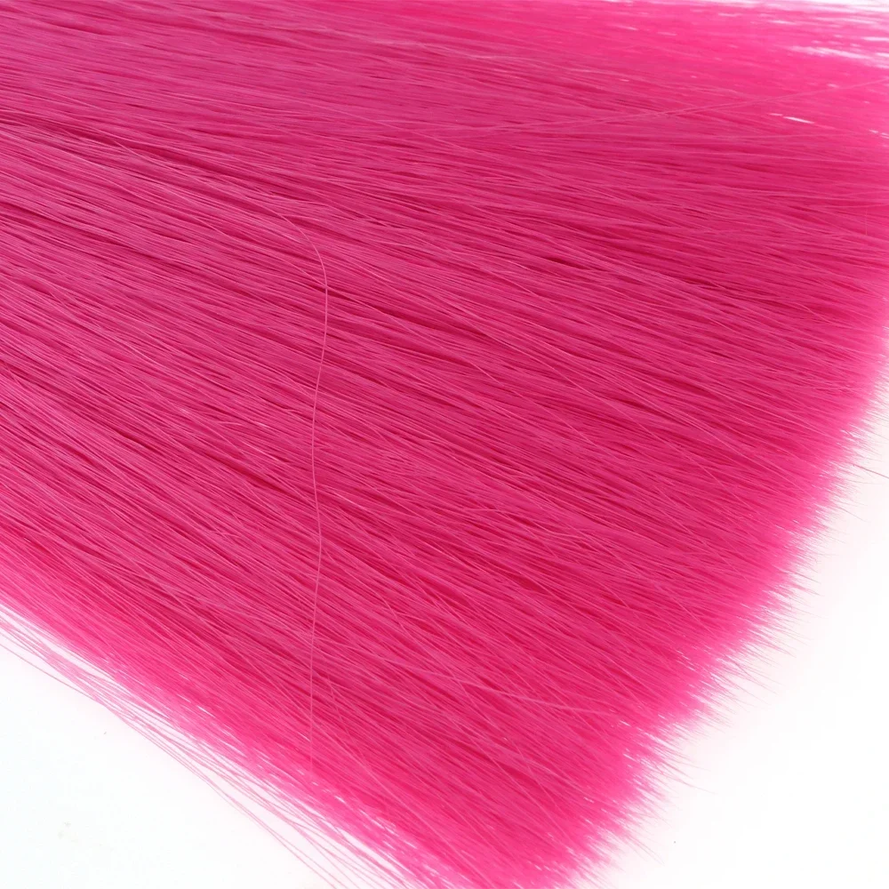 5,5 Zoll lange, konisch zulaufende Kunst-Bucktail-Faser zum Fliegenbinden für Mayfly-Tails, Nymphenflügel, Streamer, Poppers, Bucktails, Jig-Köder – Detail 6