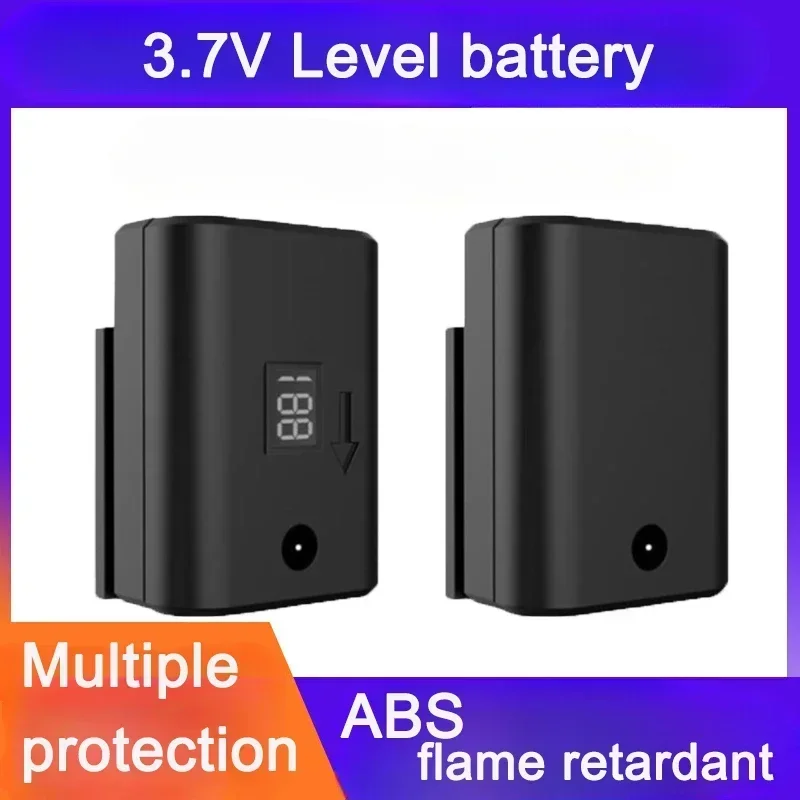 3.7V Level Battery Red and Blue Light Chargeable Level Batter Large Capacity Digital Display Battery Level Universal Battery