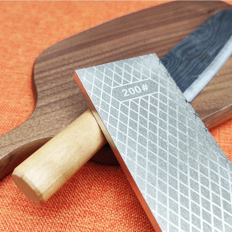 Diamond Knife Sharpener Honeycomb Flaky Electroplated Diamond Coating Sharpening Grinding Stone for Camping Chef Kitchen Use
