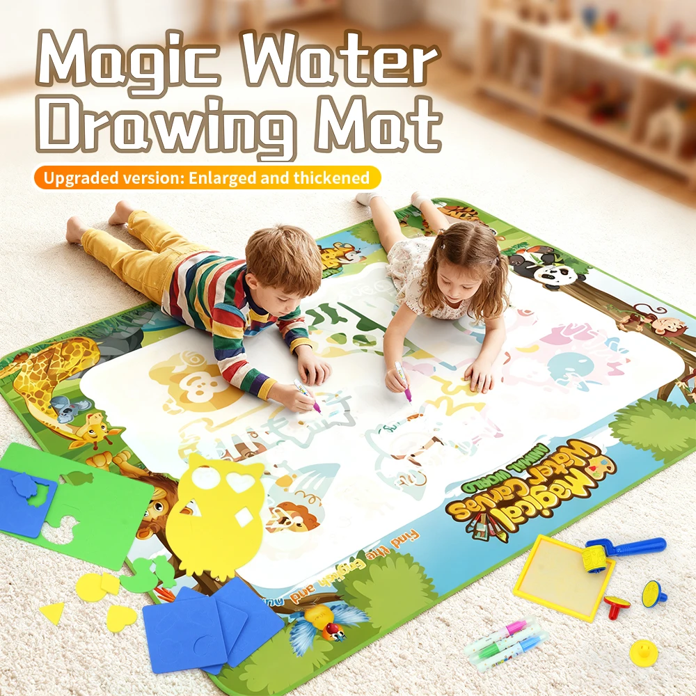 Magische watertekenmat Extra grote waterkrabbelspeelgoedset Schilderbord Educatief speelgoed voor kinderen Cadeau voor kinderen Meerdere maten