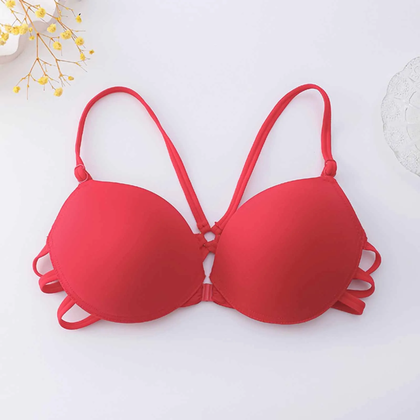 Women Bras Seamless Underwear Bra Push Up Bralette Wire Free Strap Brassiere Women\'S Wireless Lightly Lined Comfort Bra Everyday