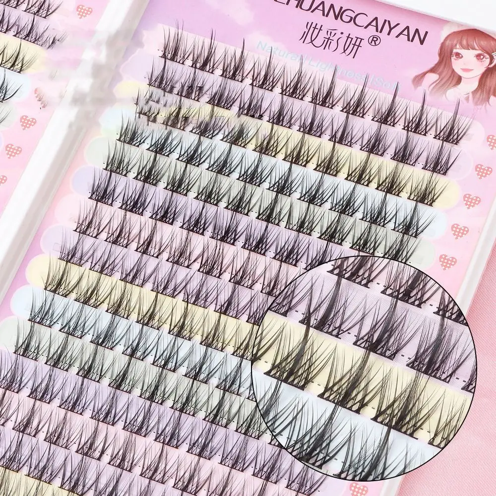 Professionelle natürliche falsche Wimpern einfache Vielfalt Wispy Wimpern Buch Manga große Kapazität Segmente Cluster Wimpern Frauen