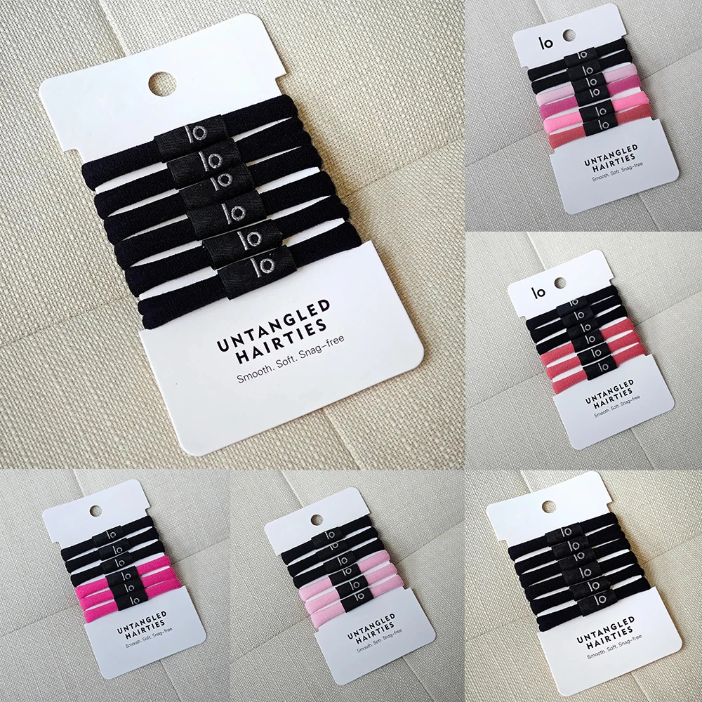 

6Pcs Fashion Women Solid Colors Elastic Rubber Bands| Simple Style Pretty Colors| Plain Stretch Hair Ties Hair Bands