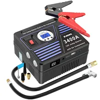 JFEGWO 150 psi jump starter with air compressor & battery charger tire inflator portable Toyota tire inflators tyer air pump