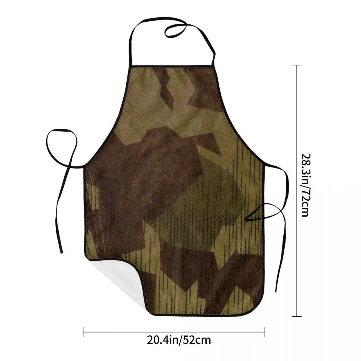 WW2 German Splittertarn Camo Kitchen Chef Cooking Baking Apron Men Women Military Army Camouflage Tablier Cuisine for Gardening