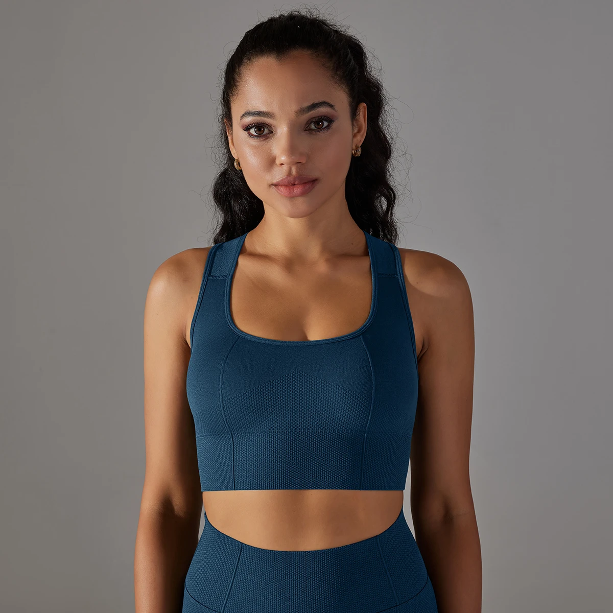 Frauen Sport Bhs Nahtlose Fitness Stoßfest Corp Top Bh Komfortable Gym Weste Einfarbig Workout Laufen Leibchen Bh – Detail 32
