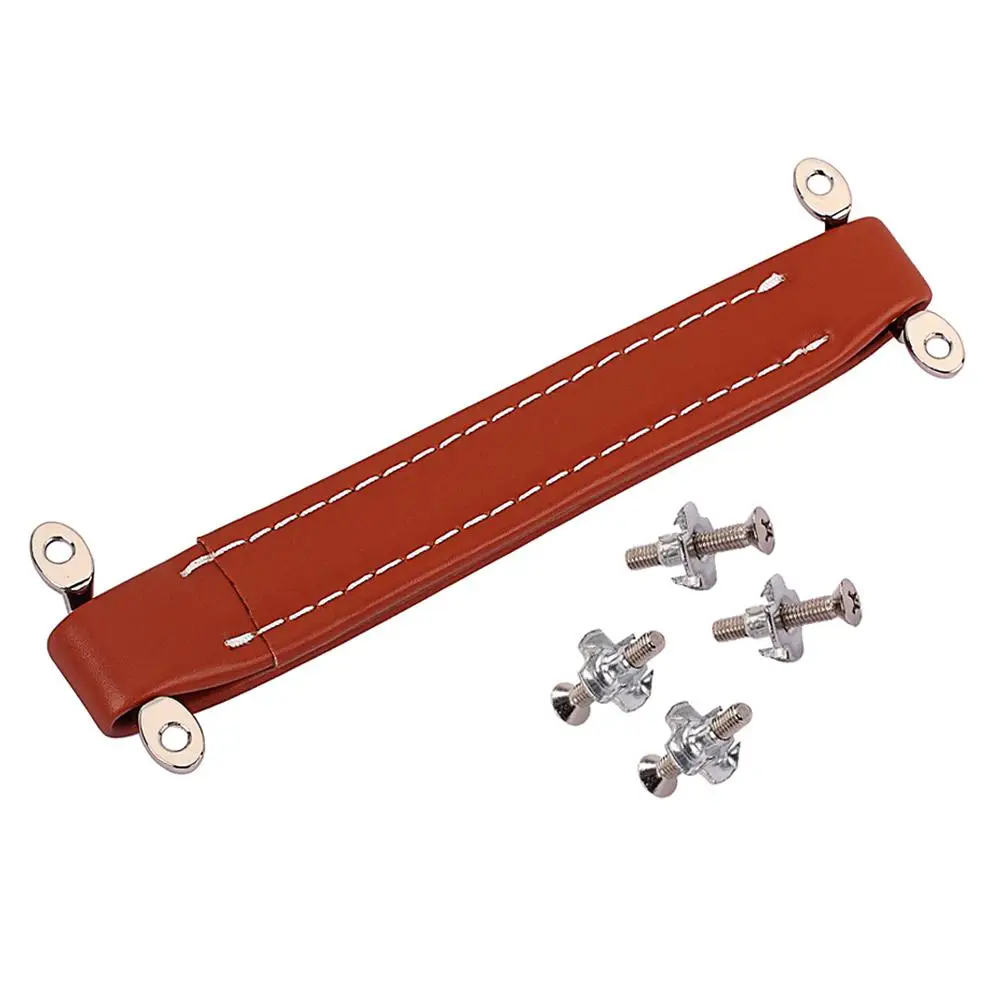Guitar Amplifier Handle Strap Durable PU Speaker Cabinet Brown Vintage Audio Accessories Sound Equipment Portable