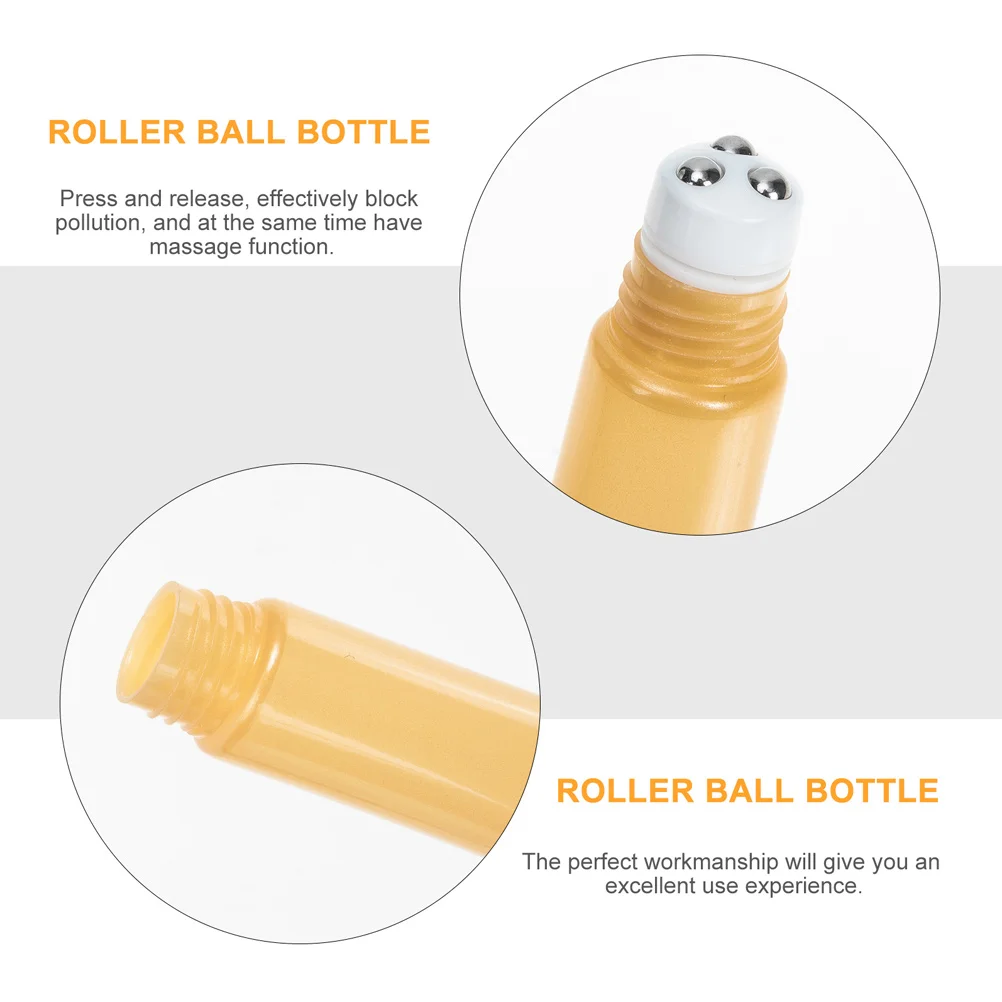 

5pcs 20g Refillable Cream Tubes Roller Travel Empty Eye Cream Tube Essential Oil Dispenser Empty Cosmetics Skincare Storage