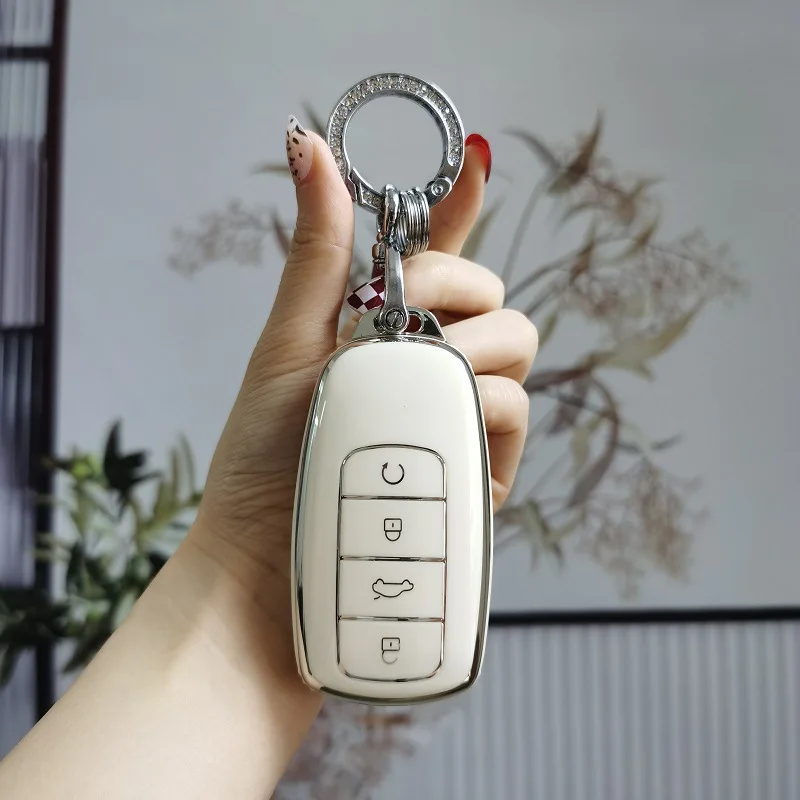 

Soft TPU Car Key Case Cover Shell Keychain For Chery Jaecoo 7 J7 J8 phev 2025 2024 2023 Car Key Bag Protector Holder Accessories