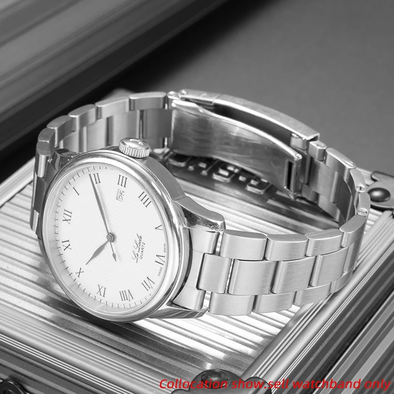 19 mm gebogenes Ende gebürstetes Armband für SEIKO Skx5 Sxns80 Snxs79 Snxs77k Edelstahl Jubilee Oyster Middle Bright Uhrenarmband