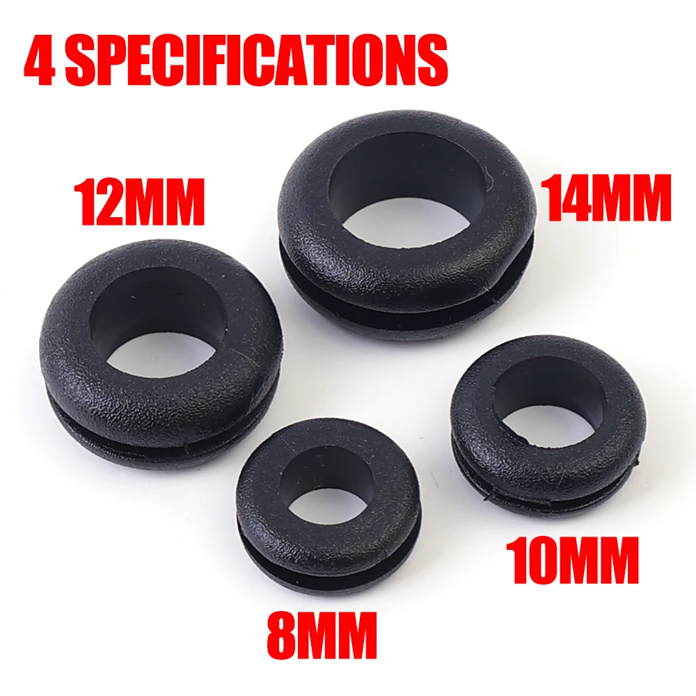 8/10/12/14mm Rubber O-ring Sealing Washer Plumbing Gasket Oil Resistant Automobile Plumbing Faucet Water Repair Cable Guard