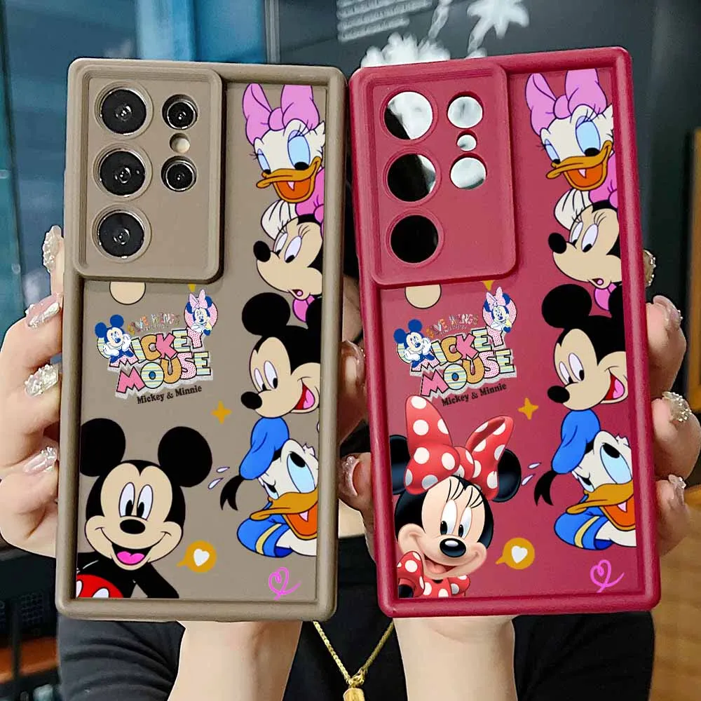 Casing HP Disney Mickey Mouse Untuk Apple iPhone 17 17Air 16 16E 15 14 13 12 Mini 11 Pro Max Motif Tangga Mata