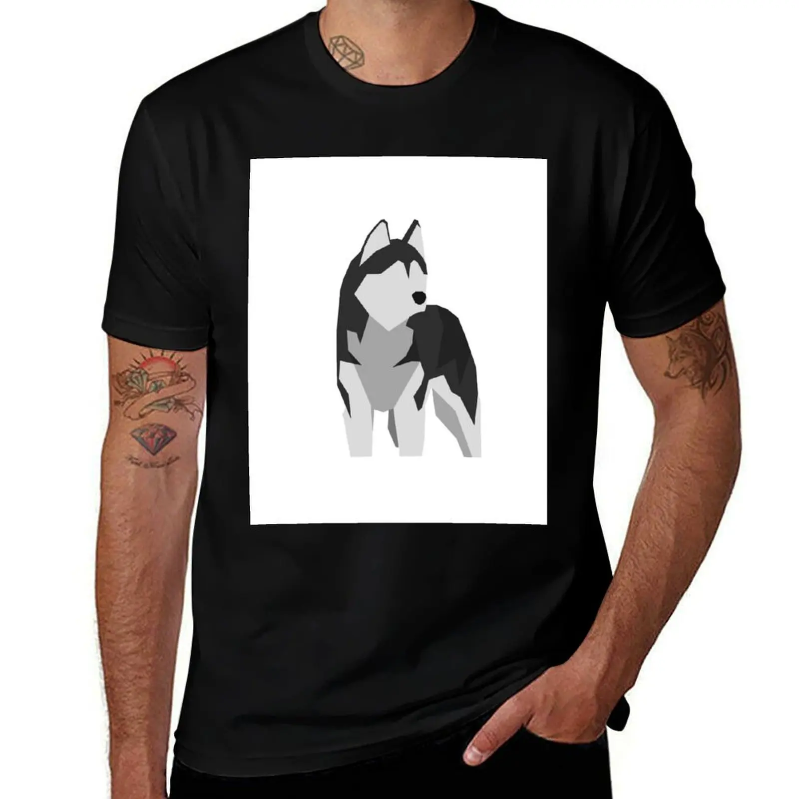 

Husky T-Shirt gifts for boyfriend shirts graphic tee football t shirt men workout shirt