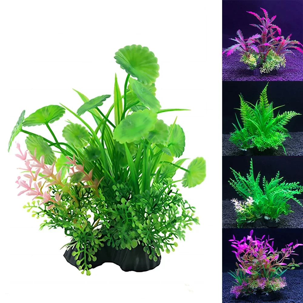 Aquarium Decor Plants Water Weeds Ornament –12 Pieces Aquati