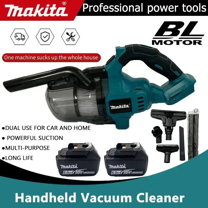 

Makita Cordless Handheld Vacuum Cleaner 18V Portable for Floor Carpet Car Pet Hair Cleaning Industrial Construction Fit 18V Batt