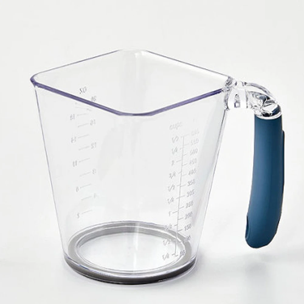 1000ml Transparent Mixing Cup with Handle for Kitchen Cuts