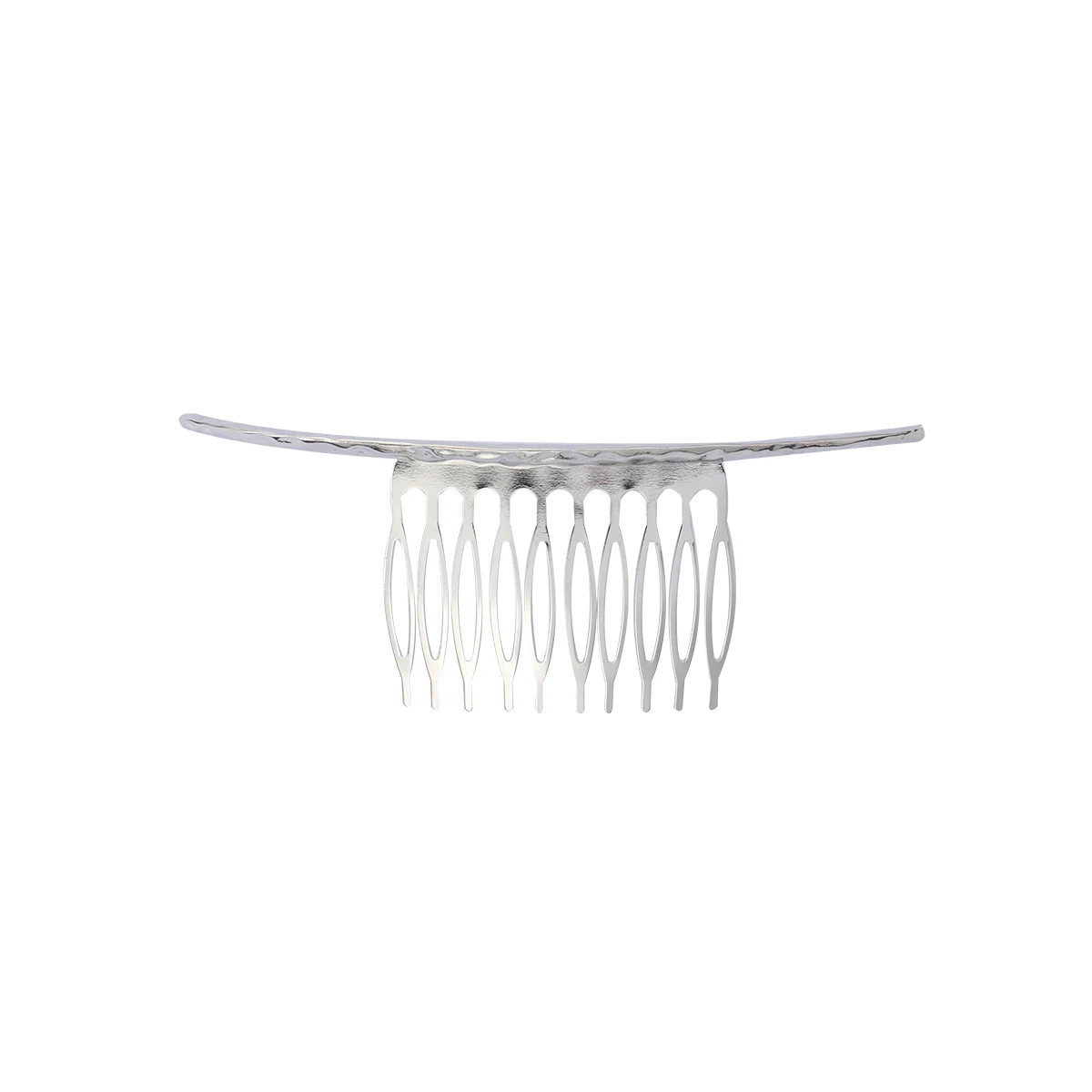 

Hair Combs Classic Straight Teeth Design For Women Daily Use Silver Simple Stylish Accessories Hair
