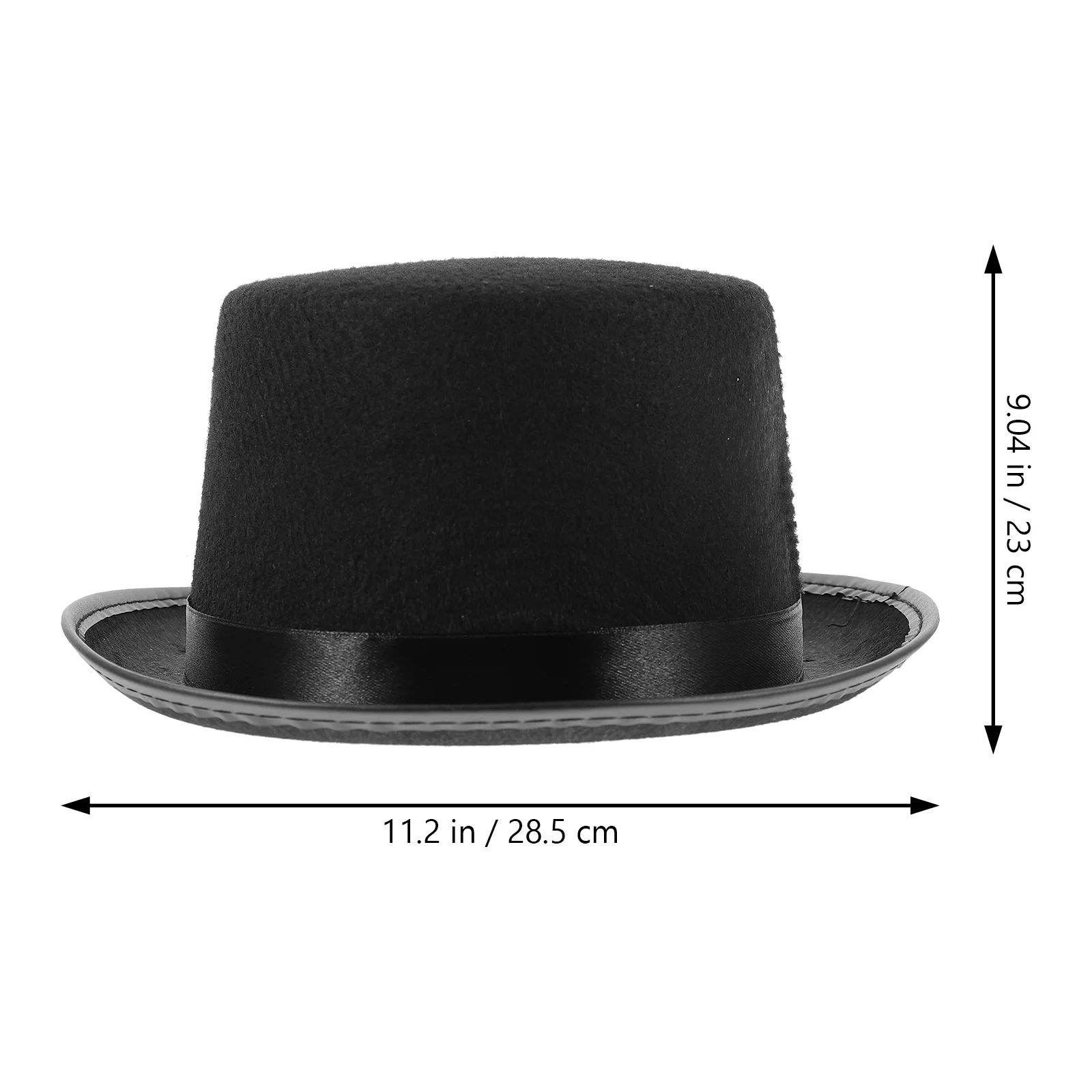 Straw Hat for Men Party Dress Magician Cap Conjuring Performance Creative Decoration Black Caps Props Miss