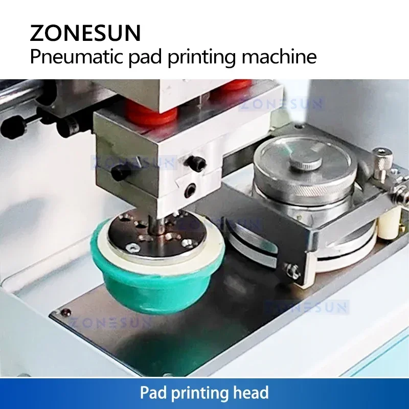 Zonesun Date Number Logo Pad Printer Printing Machine Pneumatic Precision Pad Printing Equipment ZS-QYY1