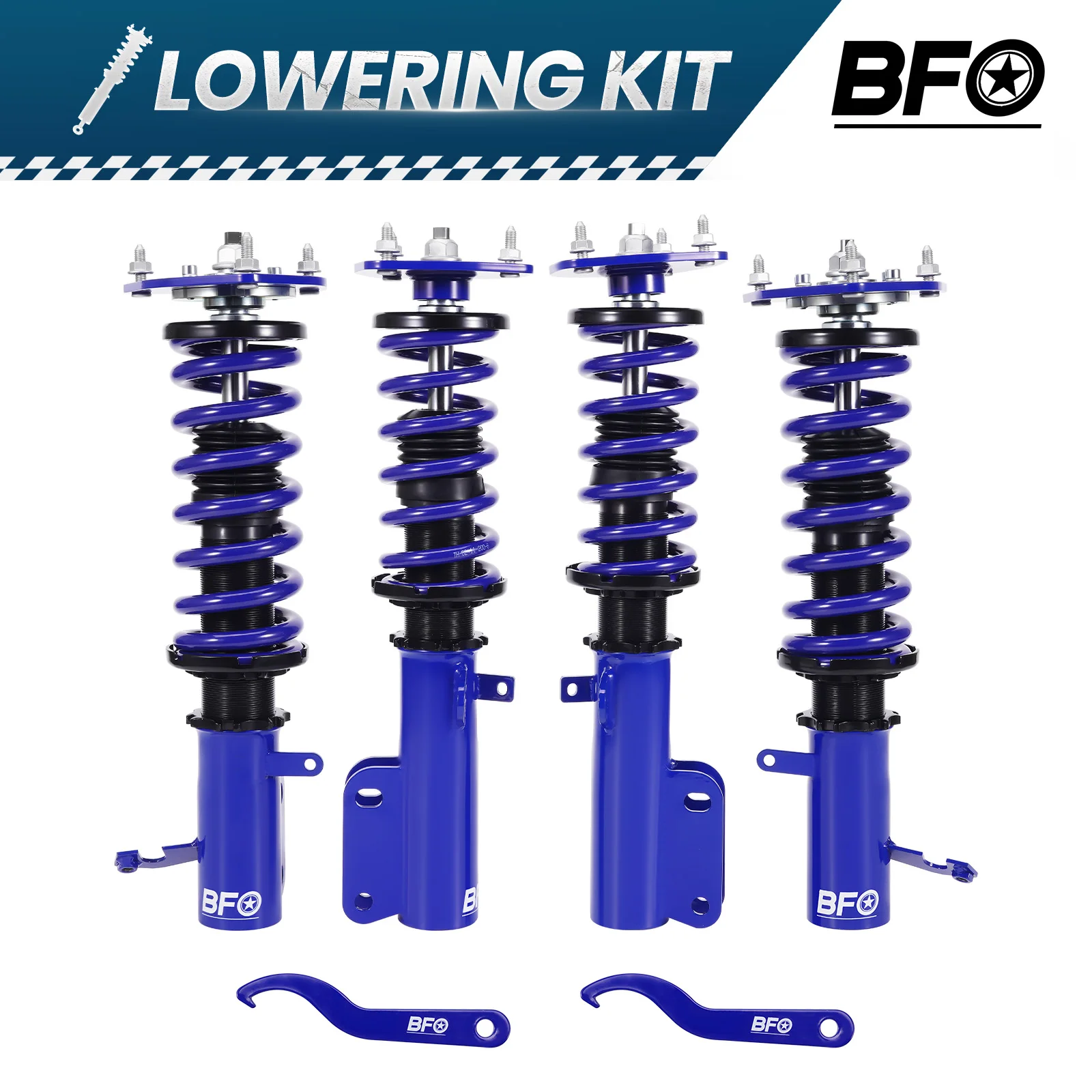 Coilovers Shocks Springs Kit For Toyota Corolla 88-99 E90 E100 E110 AE92 AE101 - view 6