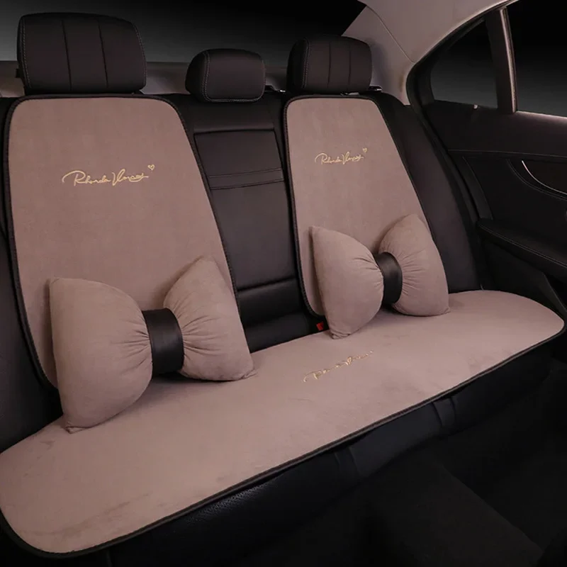 

Suede Four Seasons Car Seat Cushion Winter Warmth Four season constant temperature Ins style cushion Automotive Interior