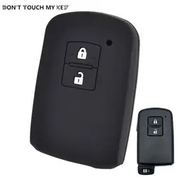 2 Button Silicone Car Remote Key Fob Shell Cover Case For Toyota Auris Camry RAV4 Avalon Yaris Verso 2012-2018