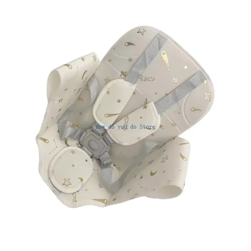 19QF خمس نقاط تسخير وسادة تنفس حزام حصيرة للرضع ركوب الخيل الطويلة #4