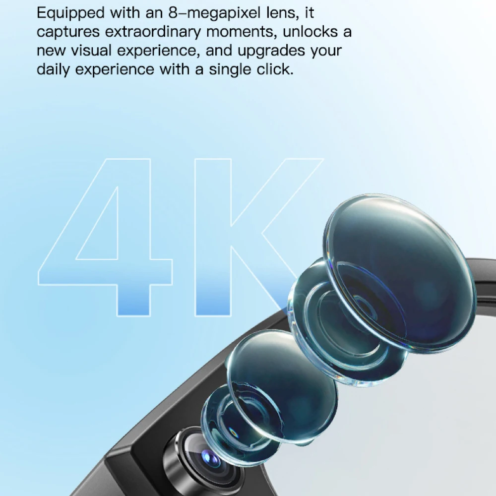 New AI Shooting Smart Glasses Blue Tooth Call Automatic Color Changing Lenses Real Time Translation Music 4K Camera Men Women