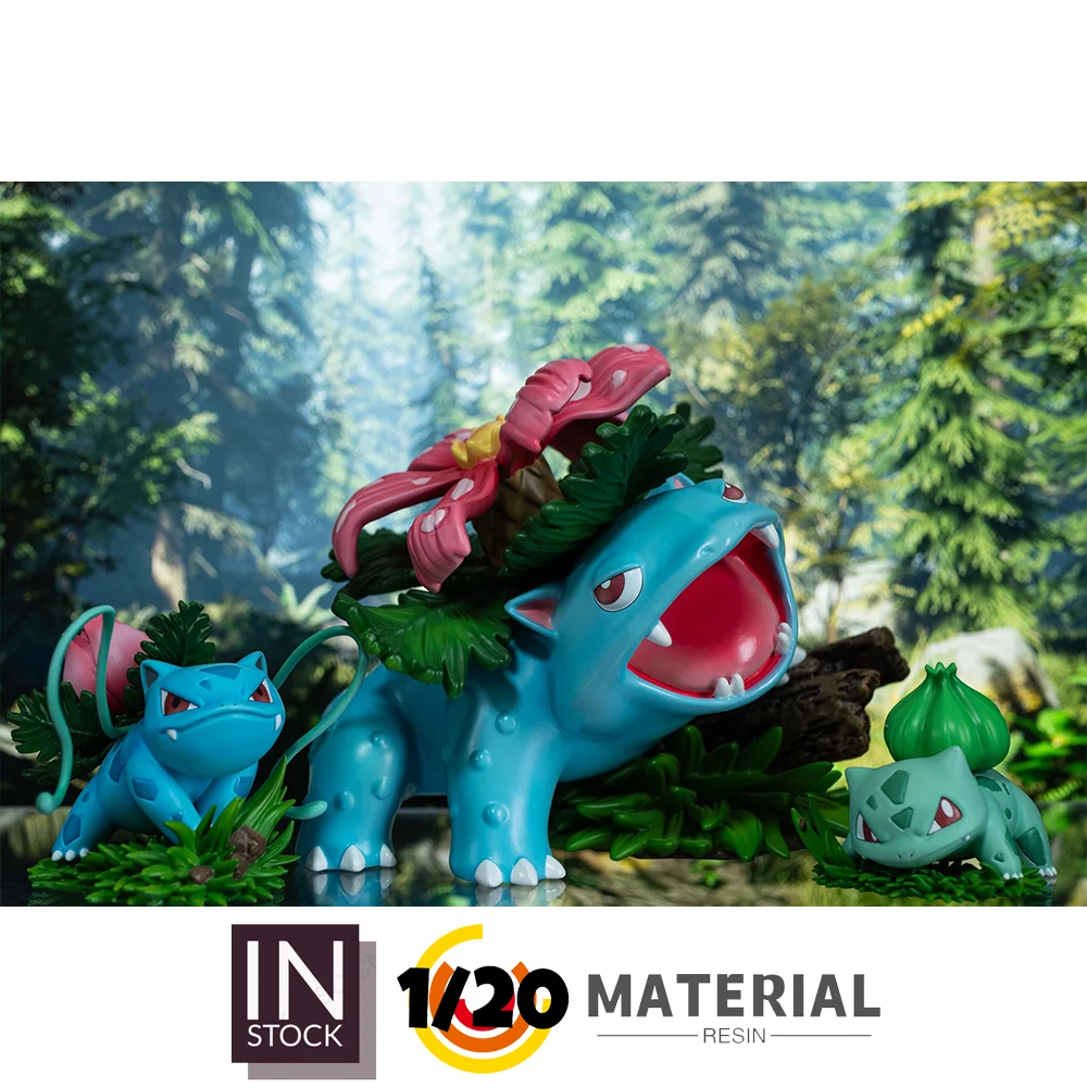 [In Stock] 1/20 Resin Figure [MZ] - Bulbasaur & Ivysaur & Venusaur