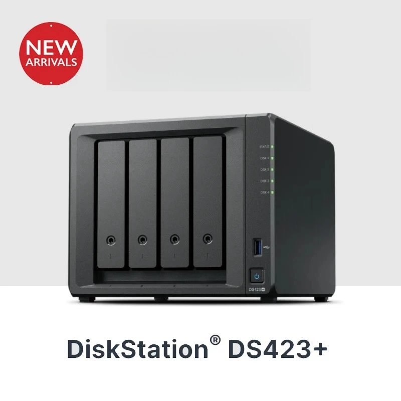 

DS423+ 4-дисковый NAS-сервер, 2 ГБ DDR4, облачное хранилище для сетей, для малого бизнеса и домашнего офиса, управление данными, НОВИНКА 2023 года