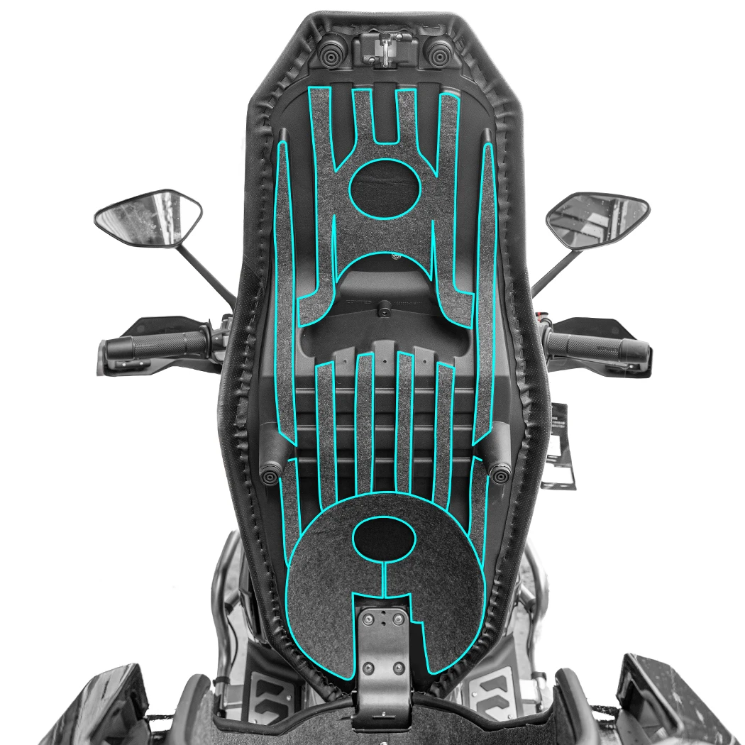 

For 2026 ZONTES 368G Motorcycle Adhesive Stickers Full Wrap Seat Compartment Mat Liner 3M Adhesive Residue-Free