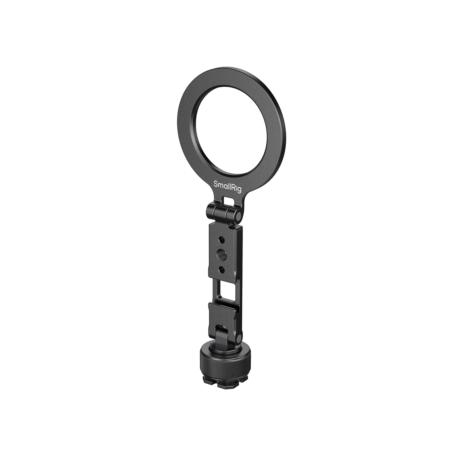 SmallRig magnetische telefoonhouder, MagSafe-bevestiging voor cold shoe, 1/4" statiefadapter, 360 graden draaibaar. °   180 graden draaien °   Tilt voor iPhone voor smartphones