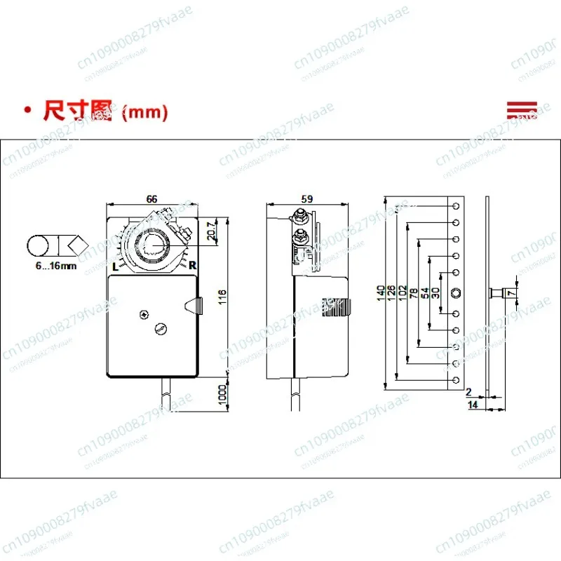 2Nm air valve actuator, on-off valve controller, analog proportional adjustment driver