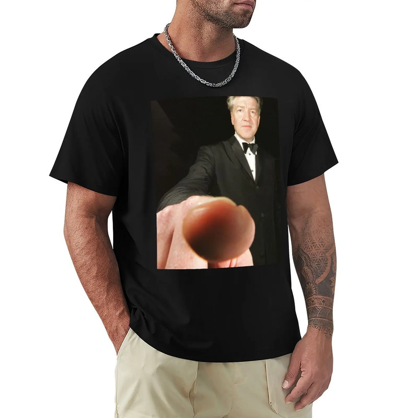 David Lynch Pointing T-Shirt Summer Holiday T-Shirt