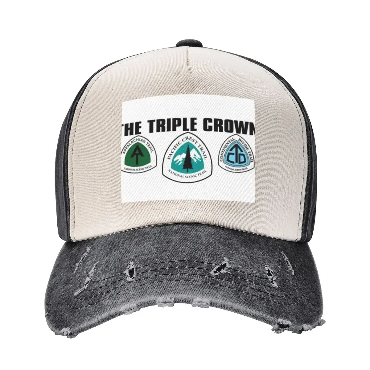 

hiking triple crown Baseball Cap Hat Beach New Hat New In The Hat Girl'S Hats Men's