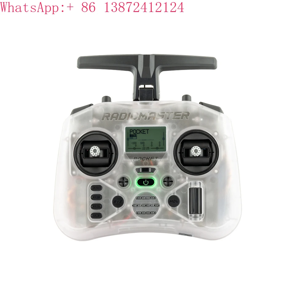 Radiomaster Pocket Hall Gimbal Sender Fernbedienung Tragbare leichte integrierte LED-Licht faltbare Antenne