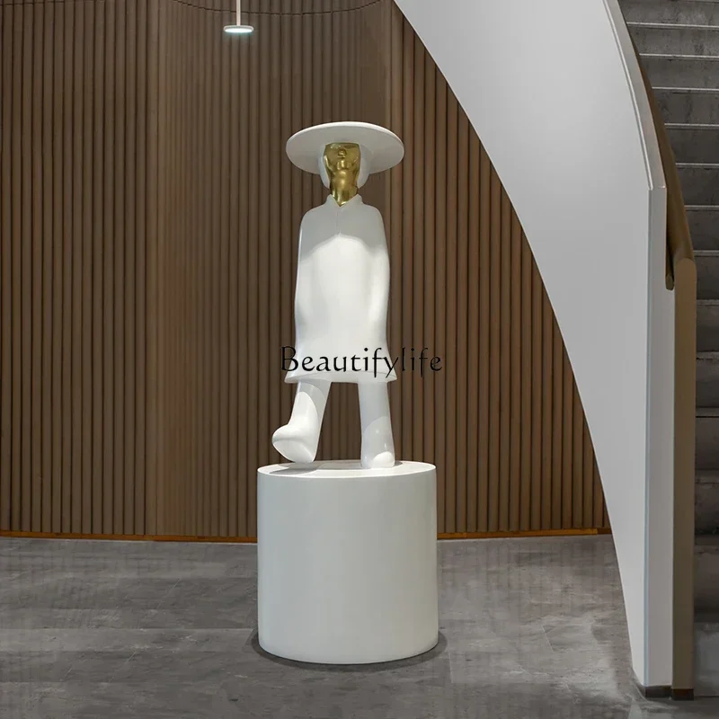 

Z.Sales Office Hotel Lobby Figure Sculpture Installation Art Light Luxury Floor Ornament