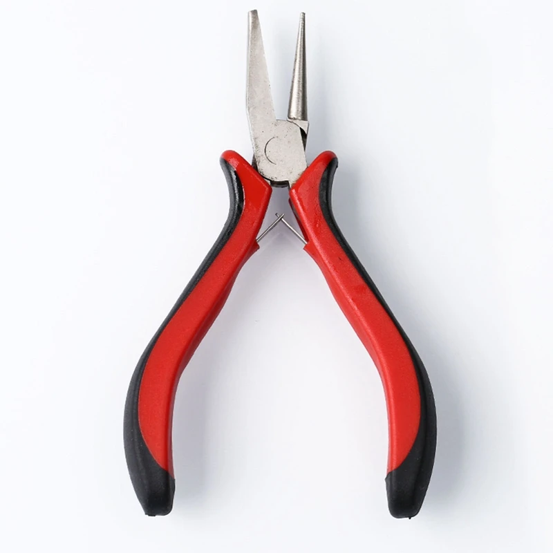 Runde Nase und Concave Zangen Perlen Handwerk Schmuck Werkzeug für DIY Edelstahl Gummi Cadmium Schwarz Rot Zubehör 1 PC