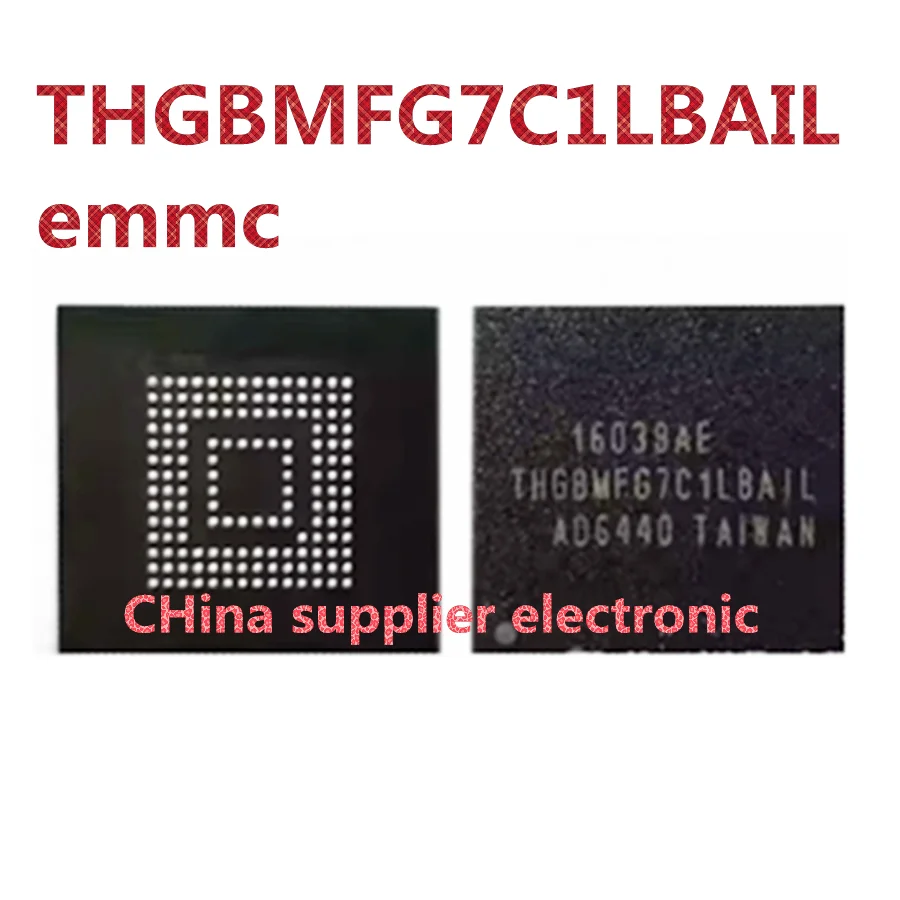 

THBMFG7C1LBAIL BGA153 ball EMMC 5.0 16GB memory font plant good ball ic