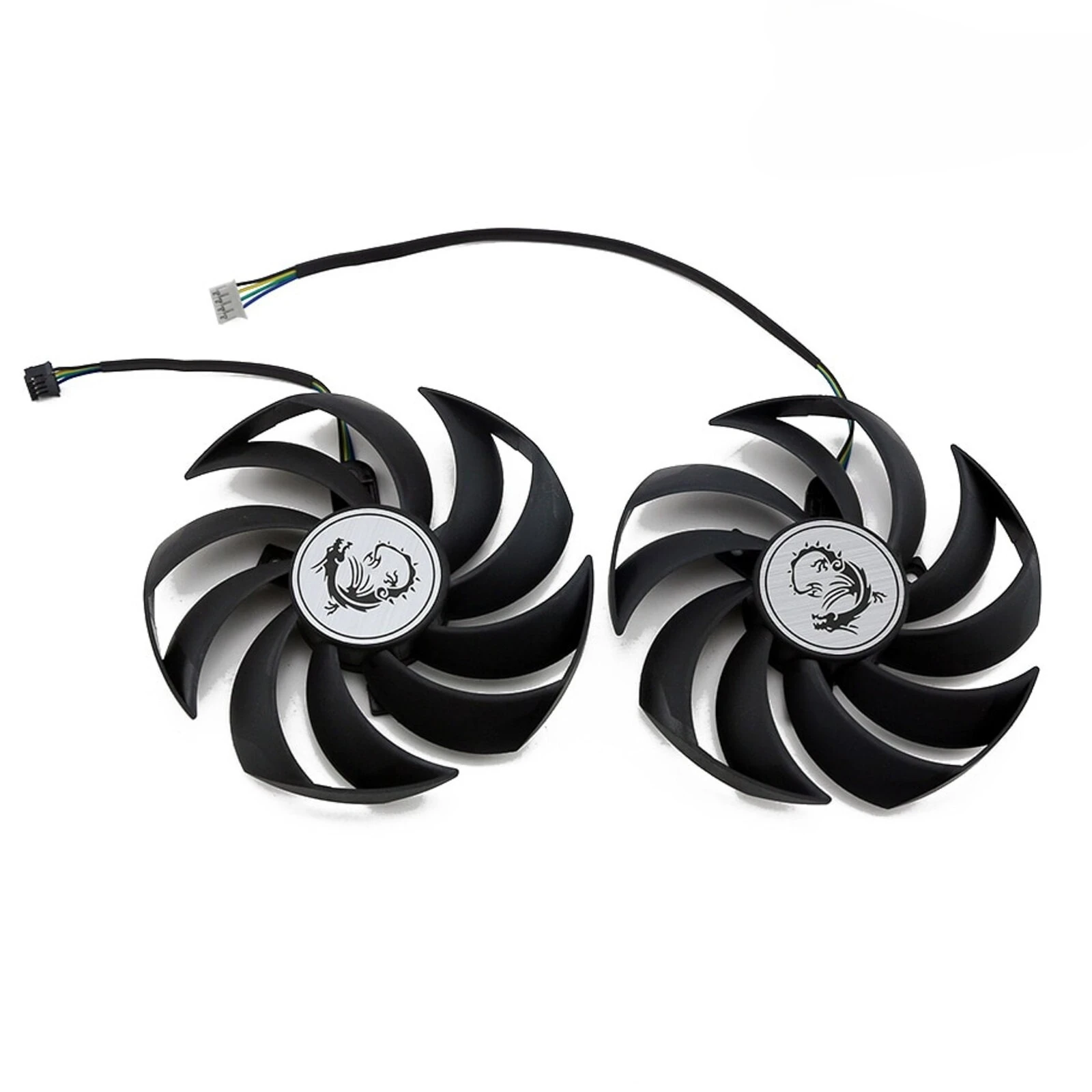 MSI RTX 3060 Ti RX 6600 6700 XT GAMING X 교체용 GPU 팬 세트 썸네일 6