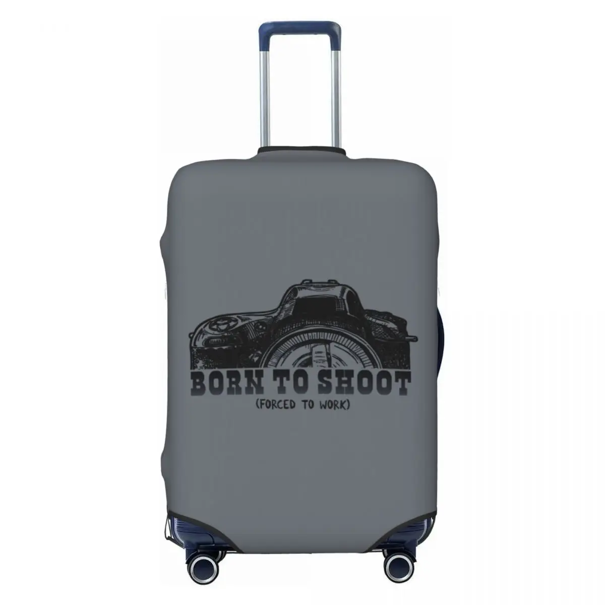 

Custom Fashion Born To Shoot Photographer Luggage Cover Protector Washable Camera Photography Travel Suitcase Covers