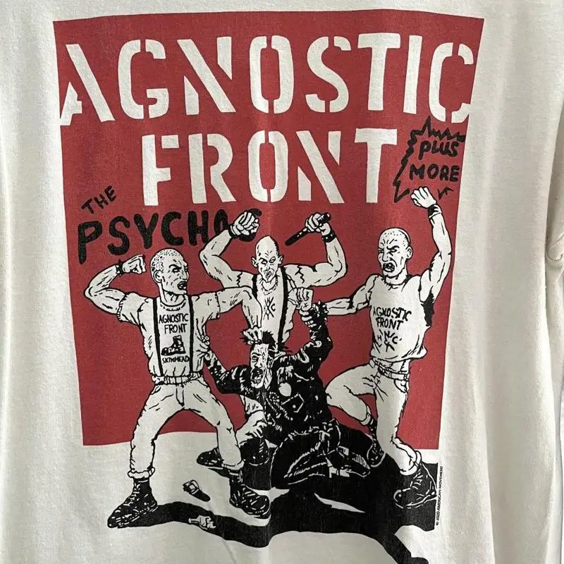 

Футболка Agnostic Front Band The Psychos, полный размер S 5XL