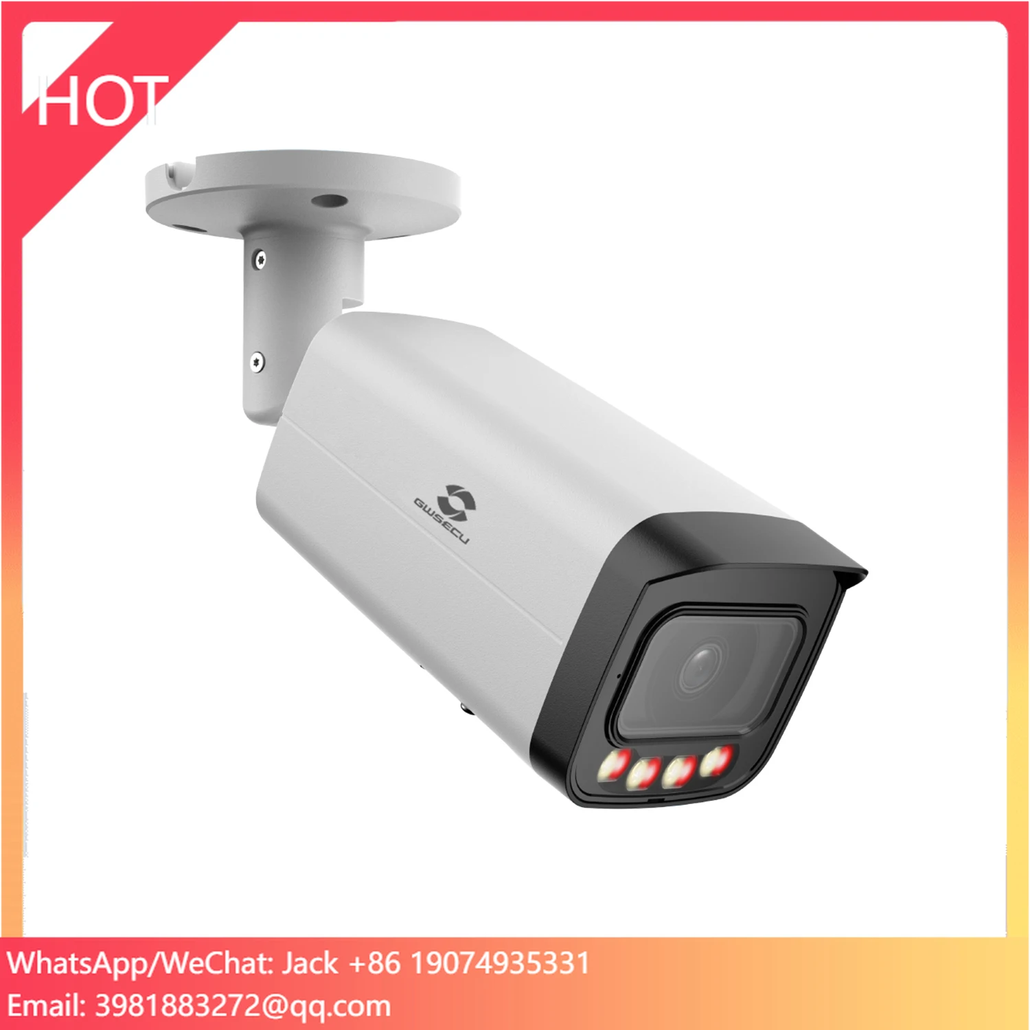 

8Mp Hik Vision 1/1.8" Outdoor Hybrid Light Full Color Two-way Audio Video Metadata Face Detection Oem Ip Camera 8mp 4k