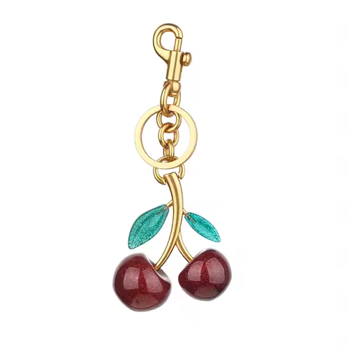 Cherry Charm Handbag Pendant Keychain for Women's Exquisite Internet-famous Crystal Cherry Bag Accessories High-Grade Pendant - Image 7