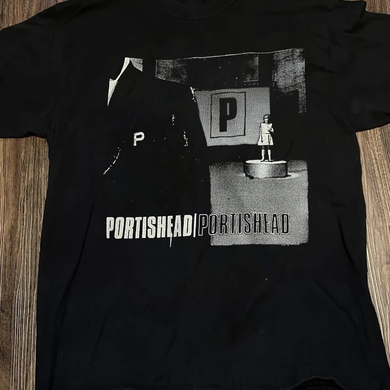 

Лето 2025 г., повседневная футболка с логотипом Portishead Band, футболка с рисунком альбома, черная музыкальная футболка унисекс, повседневная рубашка с коротким рукавом и круглым вырезом