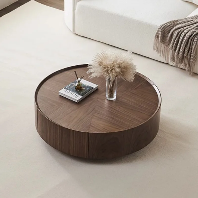 Wood Round Nordic Coffee Table Dining Hallway Home Decor Coffee Table Console Table De Chevet Tv Stand Living Room Furniture