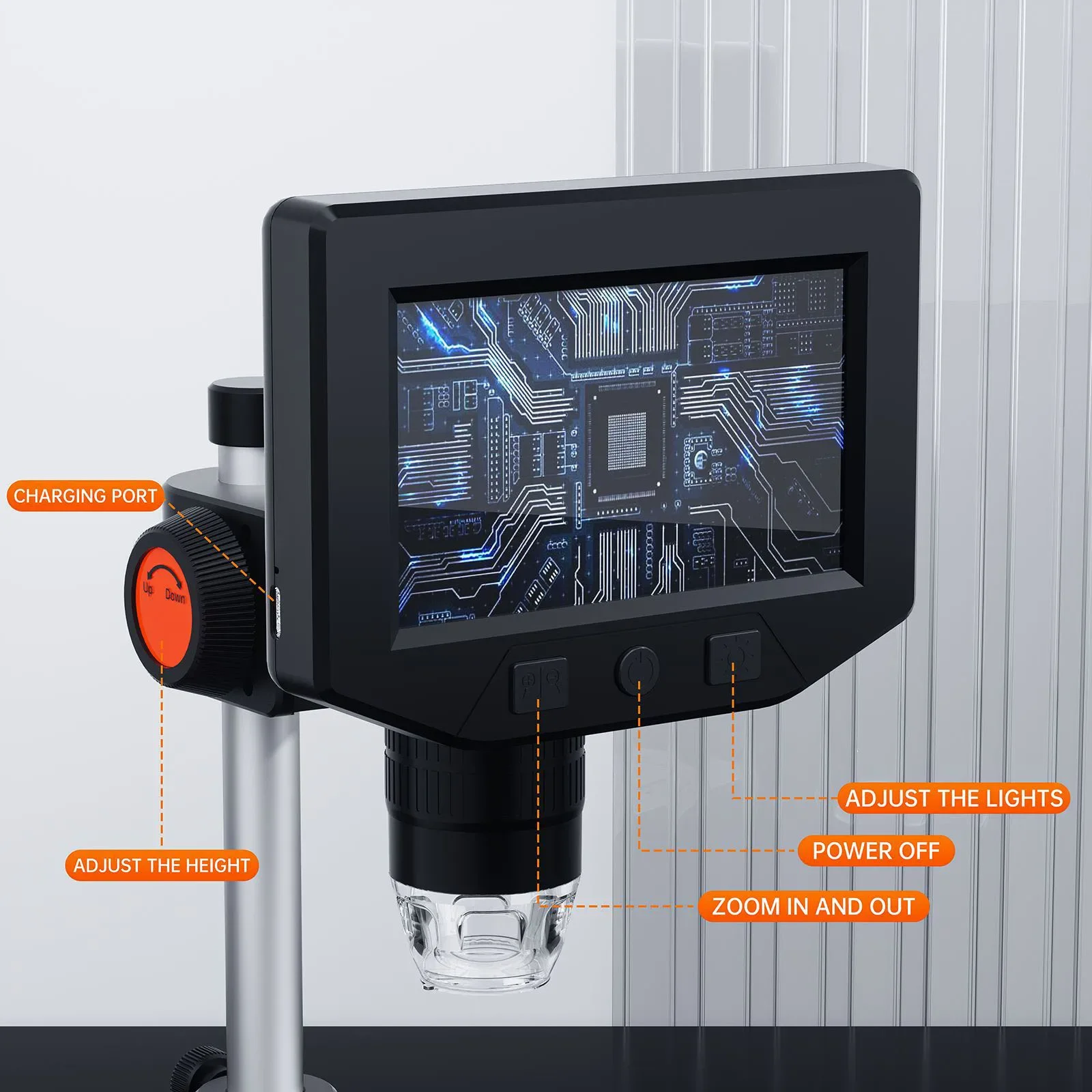 50-1000X Digital Microscope 4.3\