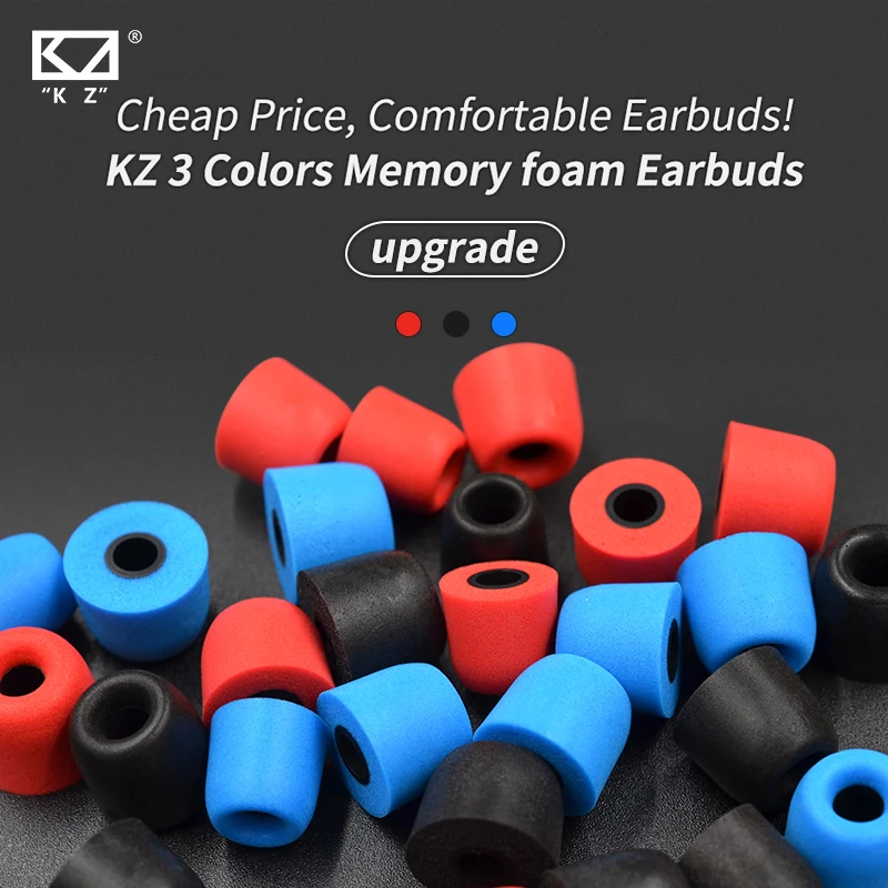 KZ Geräuschisolierende, komfortable Memory-Schaum-Ohrstöpsel, Upgrade, verbessern die Bass-Ohrpolster, Ohrhörer für KZ EDXPRO ZAX ZSX ED9PRO ZS10PRO